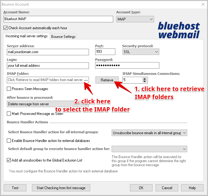 bluehost webmail