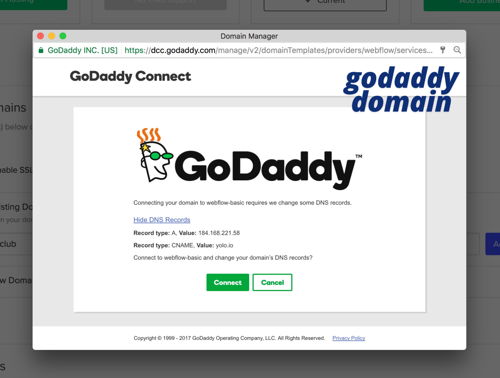 godaddy domain