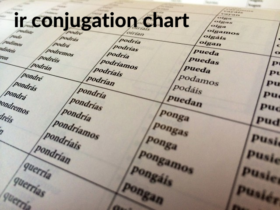 ir conjugation chart