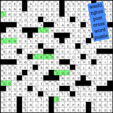 washington post crossword puzzle