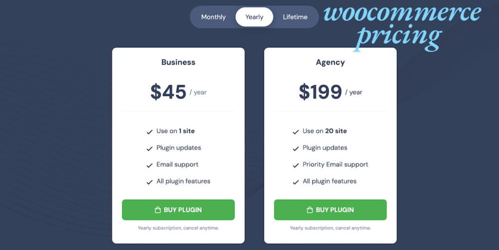 woocommerce pricing