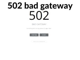 502 bad gateway