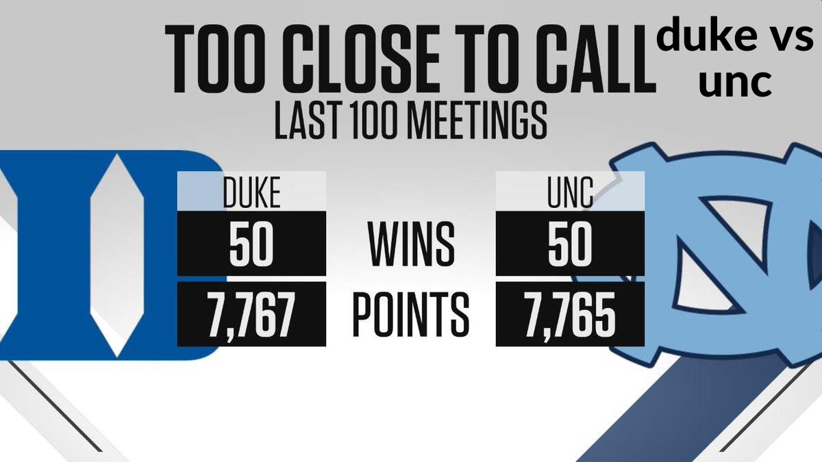 duke vs unc