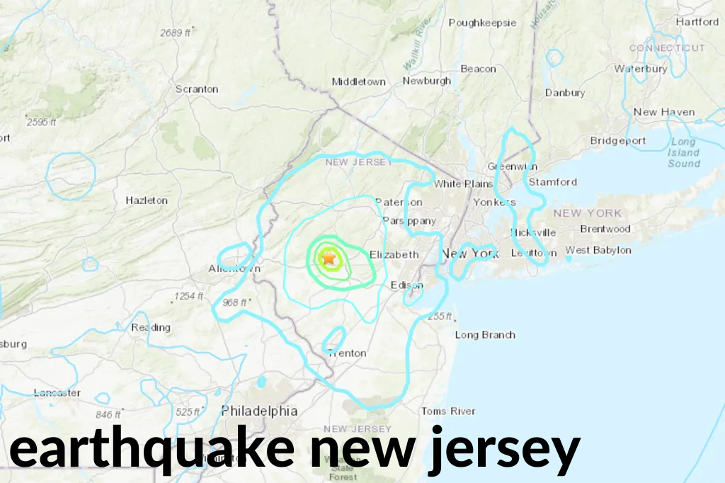 earthquake new jersey