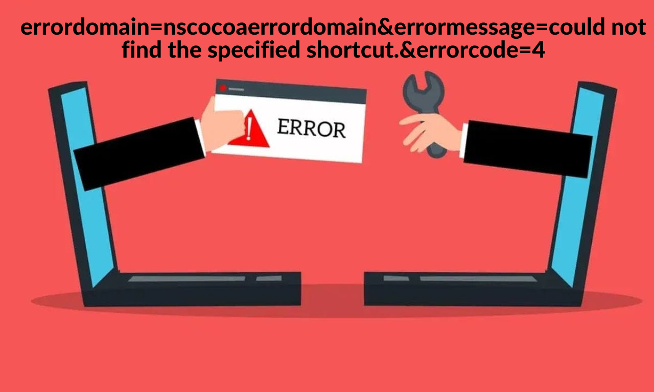 errordomain=nscocoaerrordomain&errormessage=could not find the specified shortcut.&errorcode=4