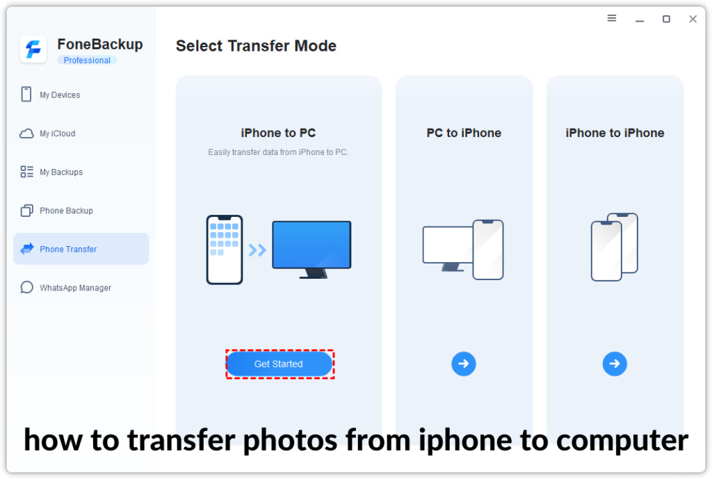 how to transfer photos from iphone to computer