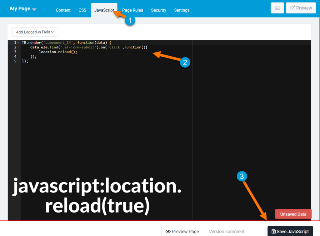 javascript:location.reload(true)