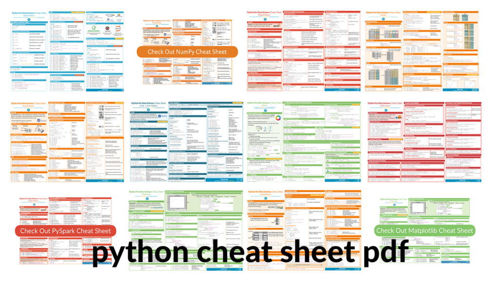 python cheat sheet pdf