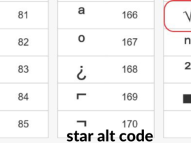 star alt code