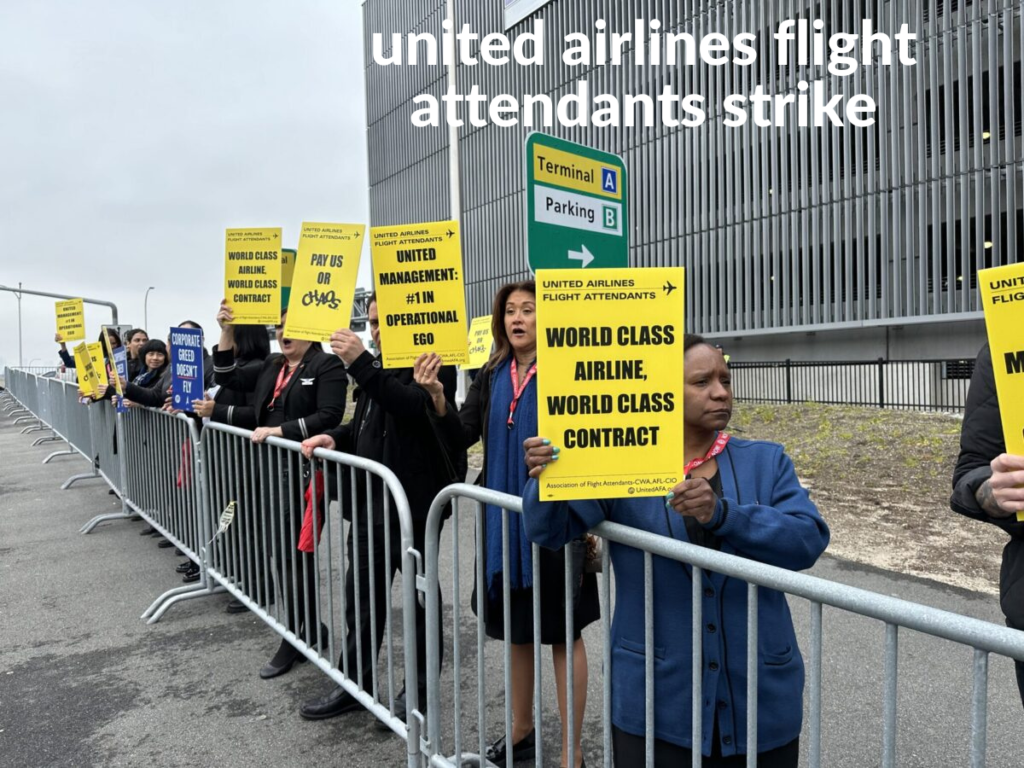 united airlines flight attendants strike