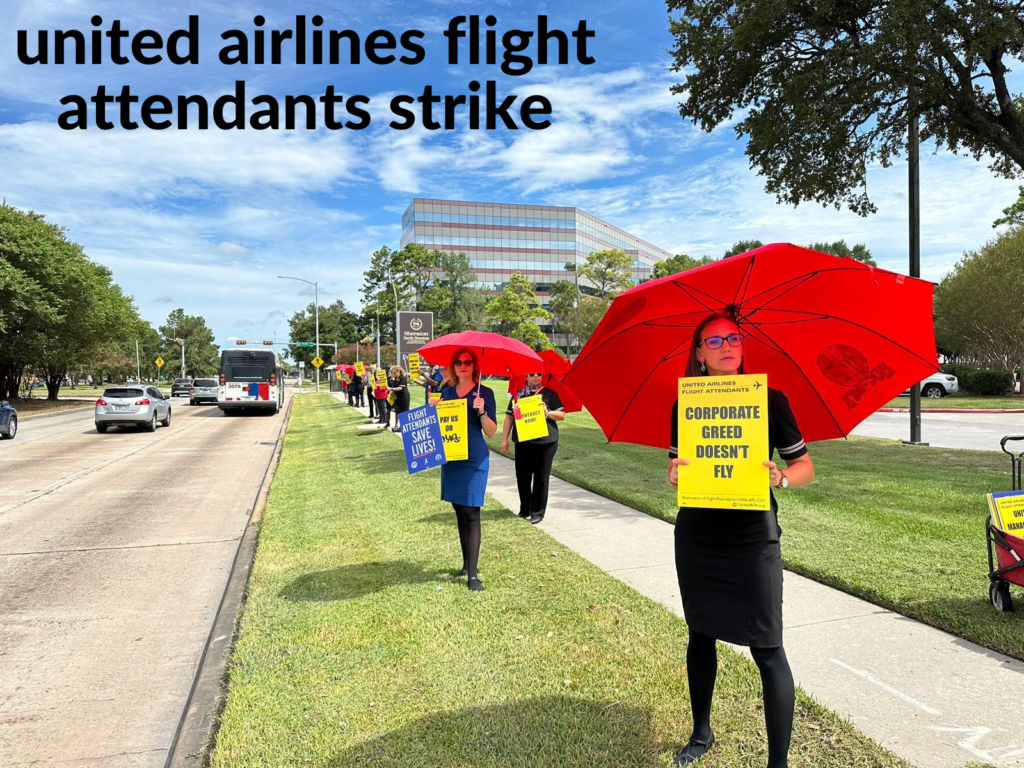 united airlines flight attendants strike