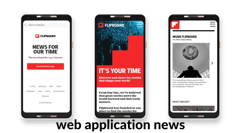 web application news