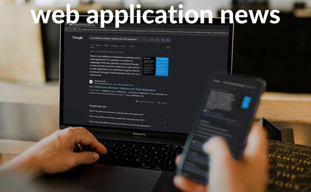 web application news