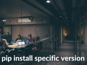 pip install specific version